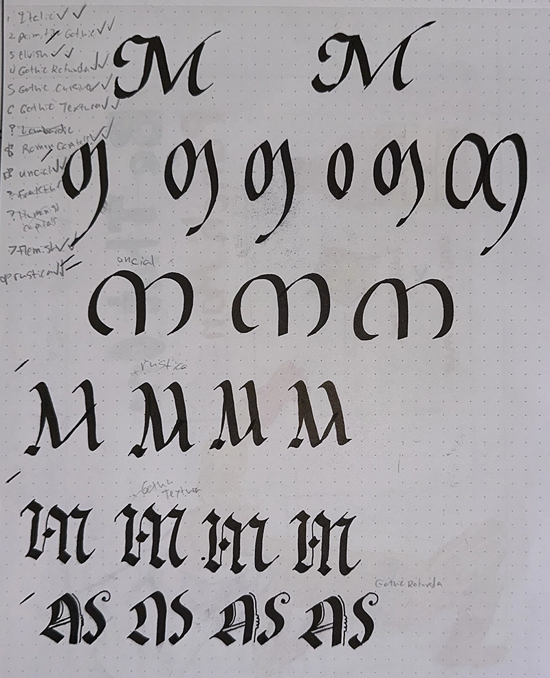 The letters I wrote for the project