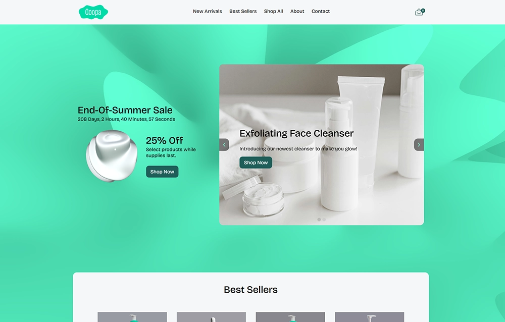 The home page of The Repot