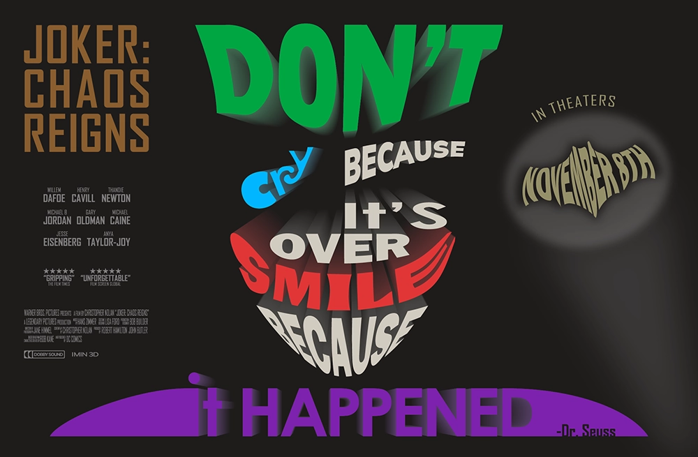 Joker Movie print ad