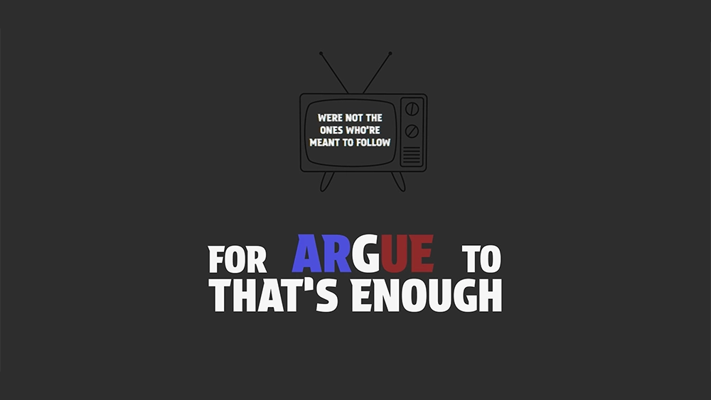 Depiction of arguing on the couch