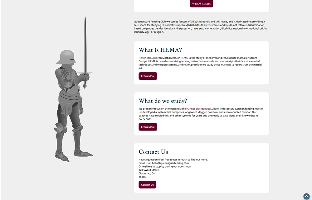 the bottom of the home page