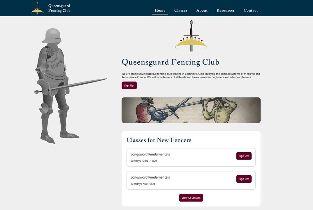 Queensguard home page