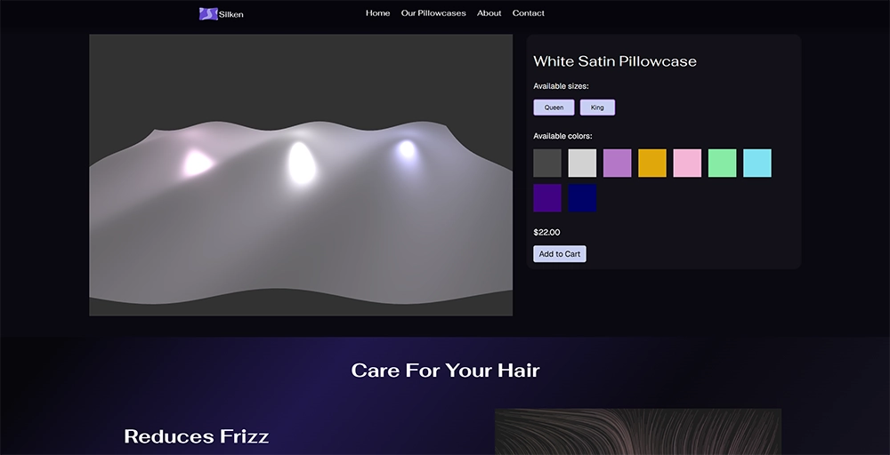 Product page for Silken