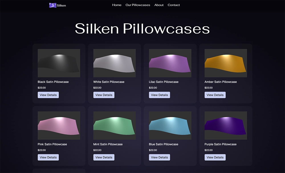 Silken products page