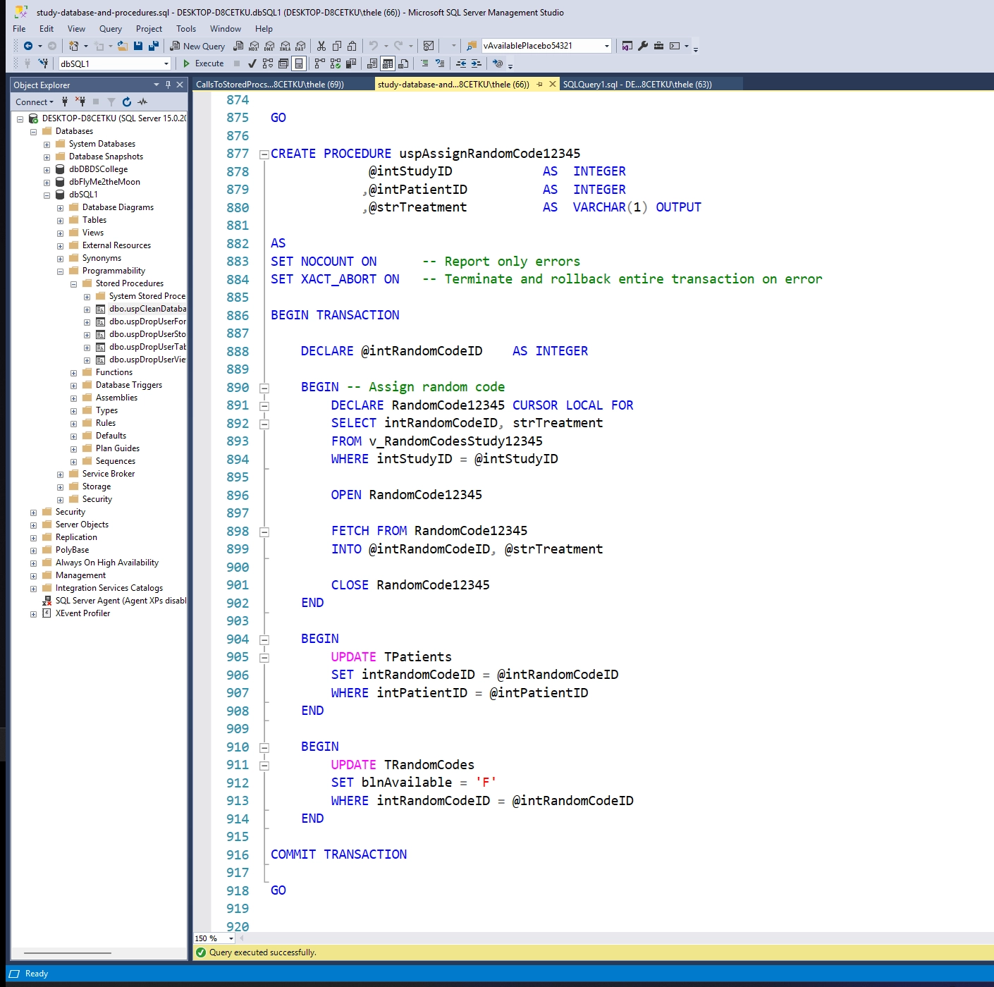 part of the ramdomization procedure